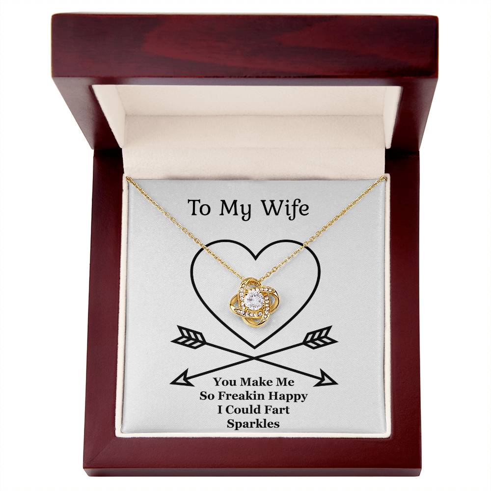Jewelry Gift For Wife,The Love Knot Necklace, Anniversary Gift From Husband