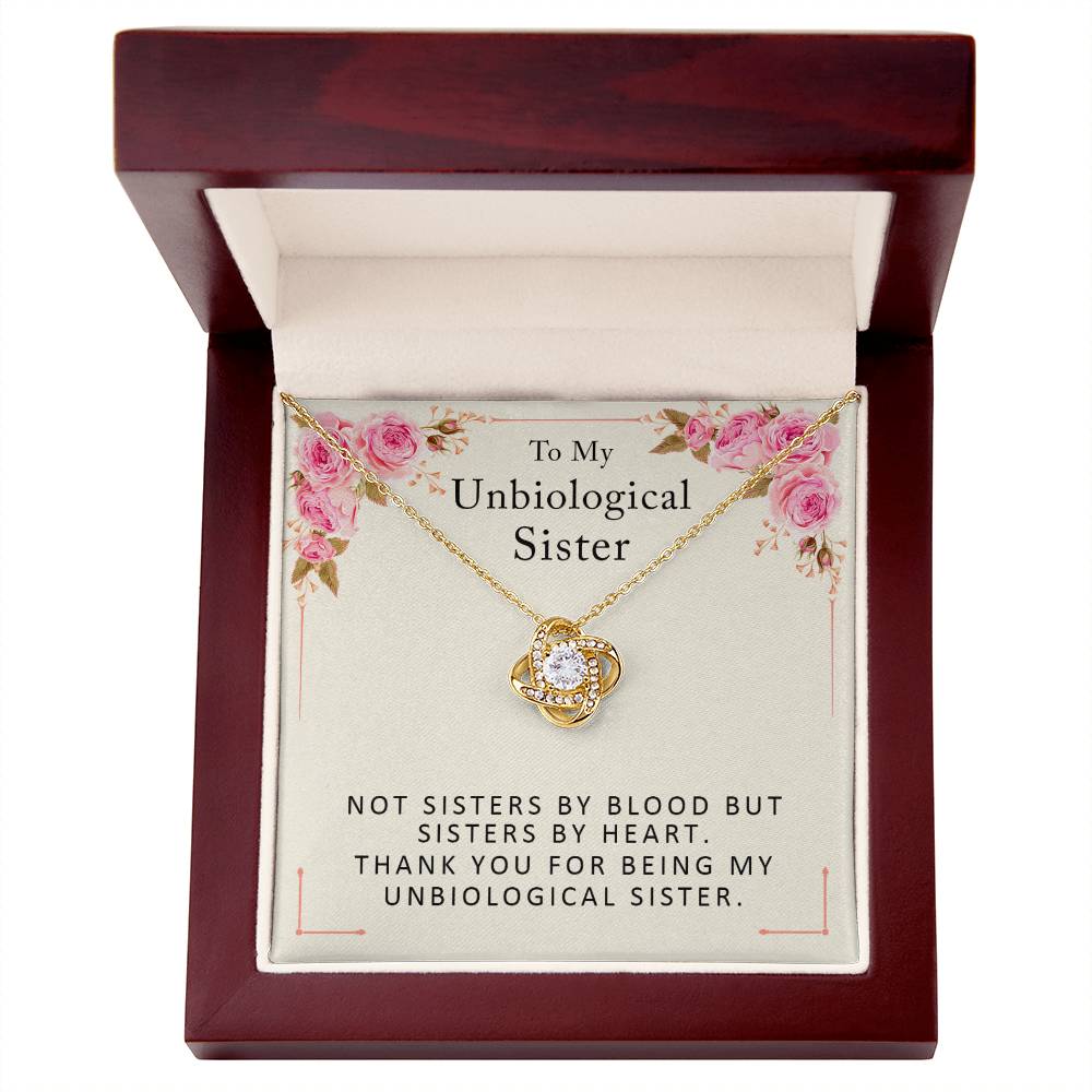 Unbiological Sister Necklace - Birthday Gifts for Best Friend