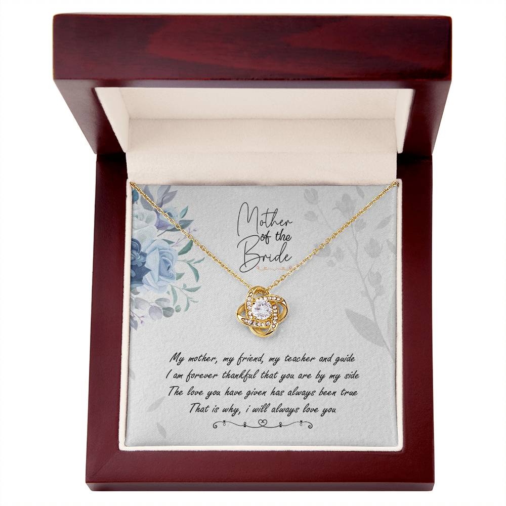 Mother of the Bride Love Knot Necklace