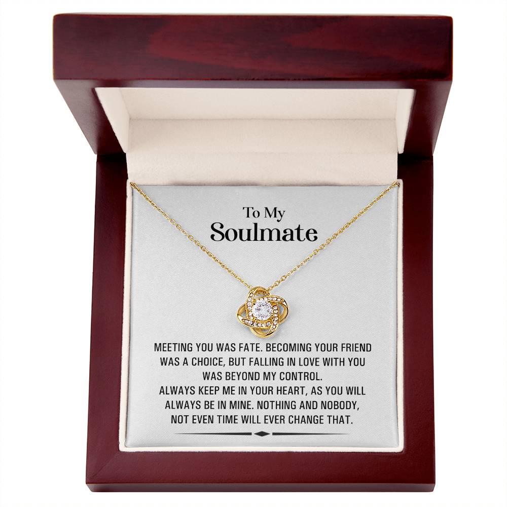 (Almost Gone!) Soulmate Necklace -Symbol of Endless Love – Perfect for Anniversary