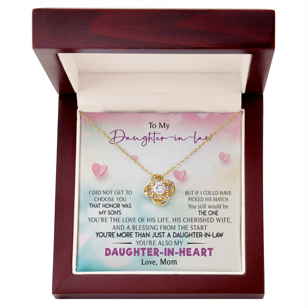 To My Daughter-In-Law - You Are My Daughter-In-Heart - Necklace