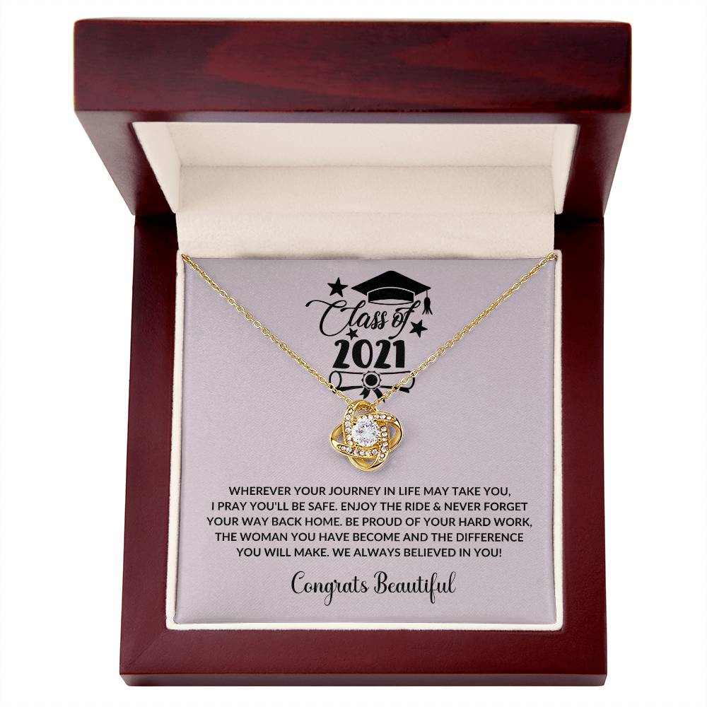(Almost Gone) Class of 2021 - Enjoy The Ride - Graduation Necklace - Graduation Gift for Boyfriend – Proud of You Forever