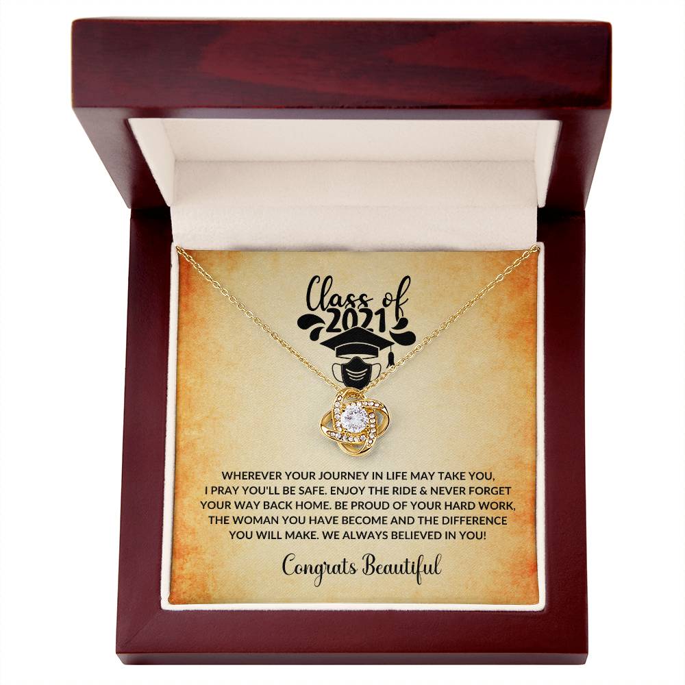 (Almost Gone) Class of 2021 - Always Believed In You - Graduation Necklace