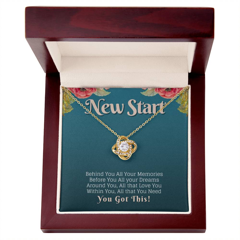 New Start You Got This Strength Knot Neckalce