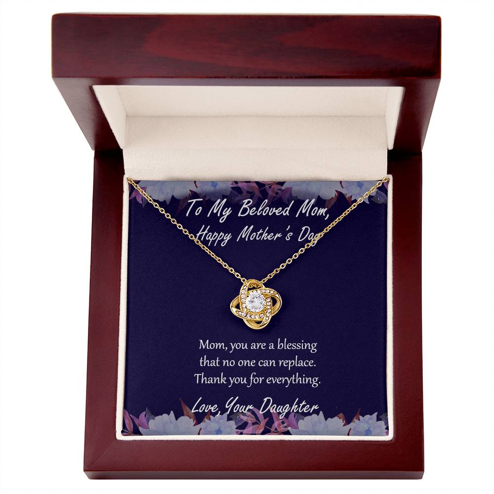 "Blessing" - Mother's Day Necklace -  To My Belong Mom - Happy Mother's Day