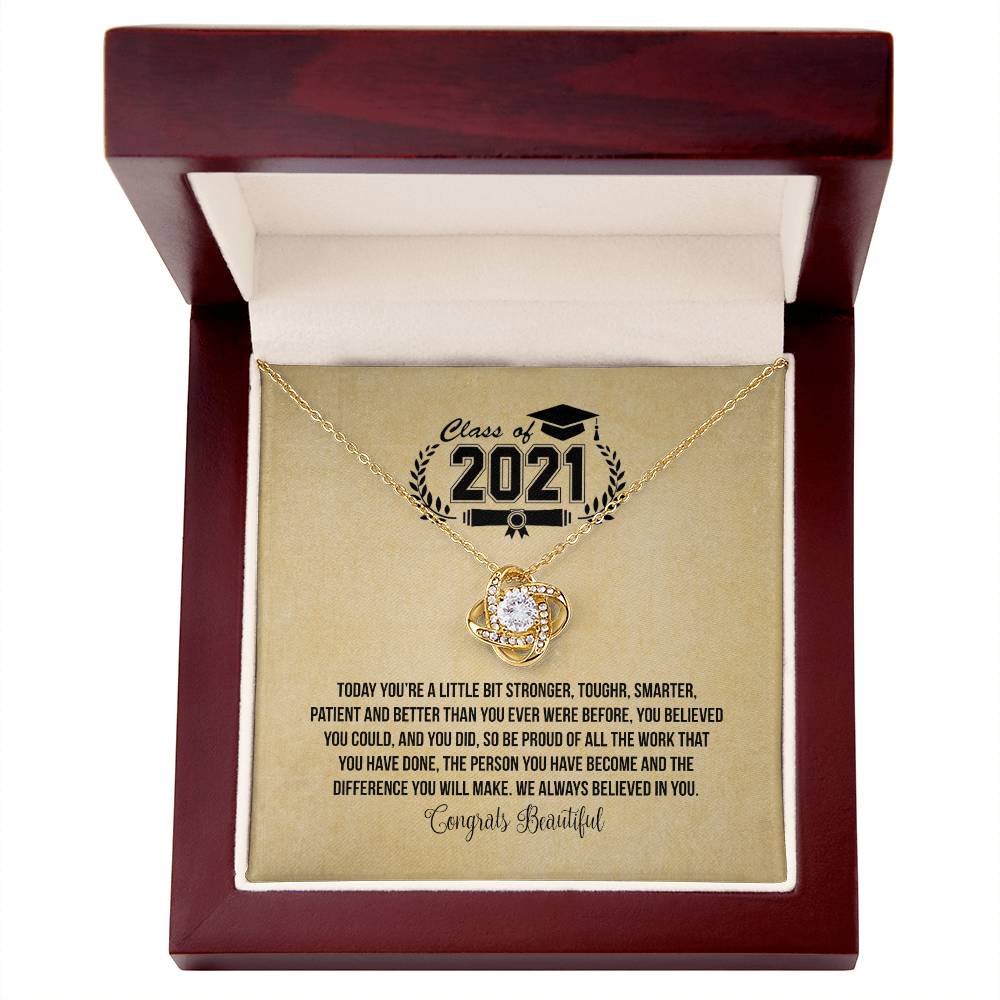 (Almost Gone) Class of 2021 - Graduation Necklace - To My Daughter – Always Believe in You