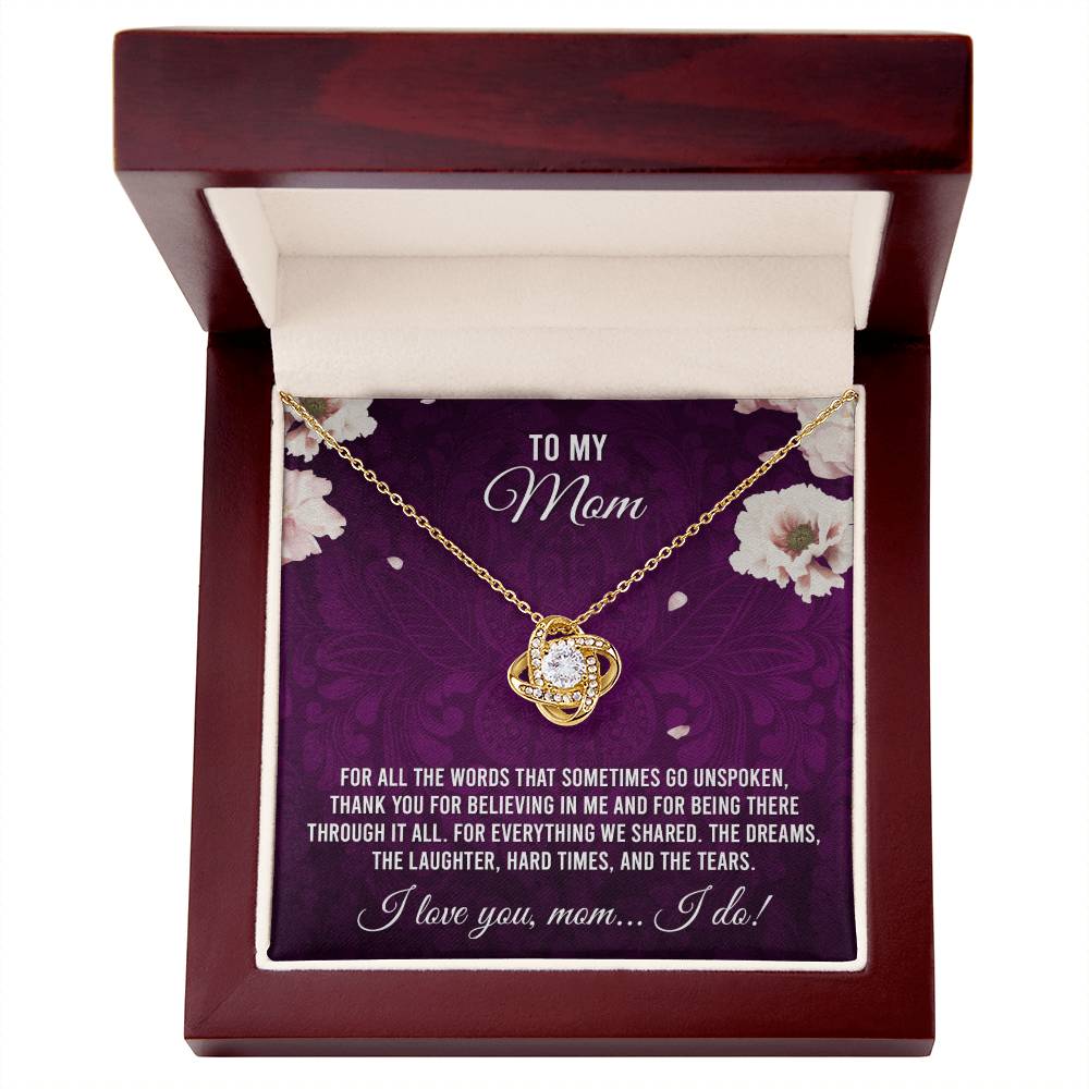 To My Mom - I Love You Necklace