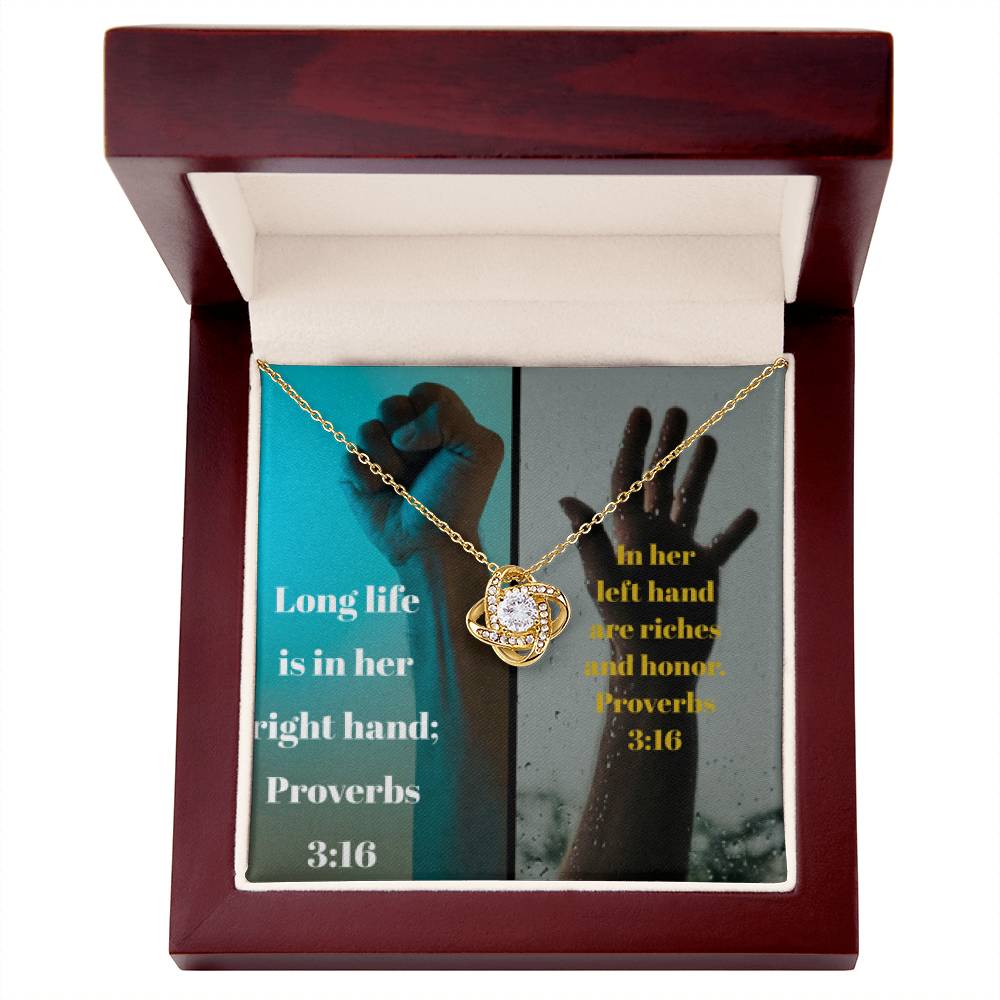 IKE MENS Collage Proverbs Jewelry - Riches of Love and a Long Life Together on Thanksgiving