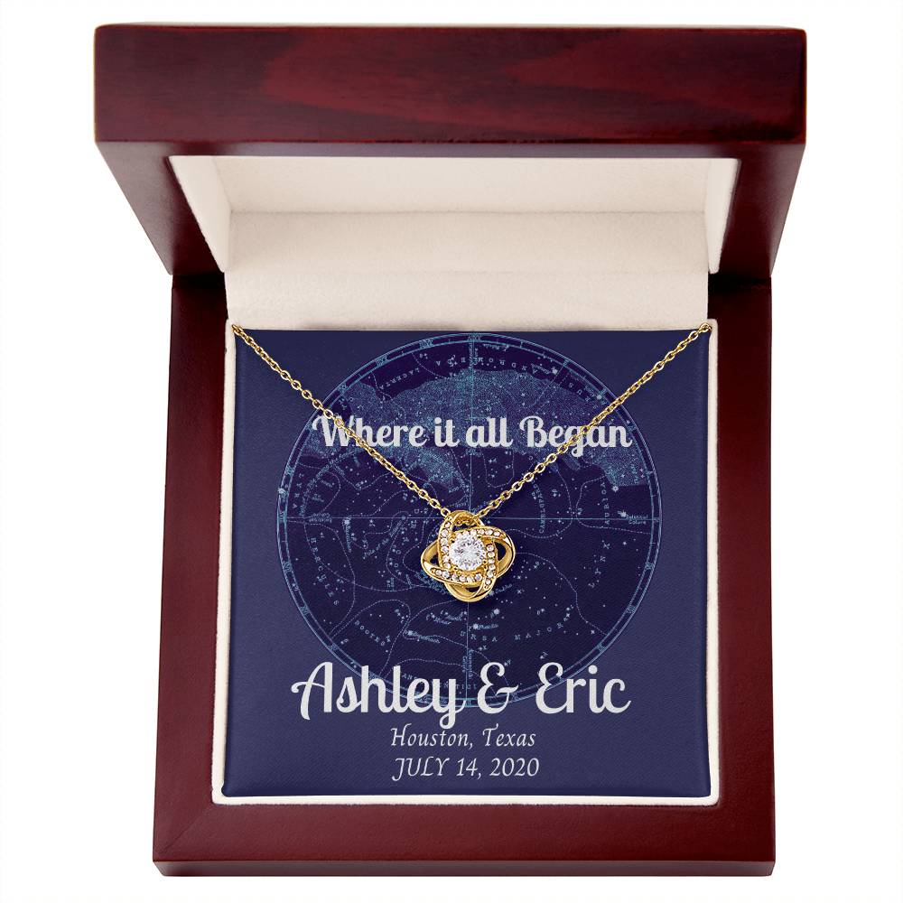 Anniversary Stars Lover Gift – Where it all began, our love written in the stars - Anniversary