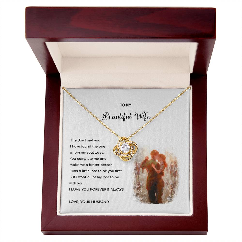 YOU ARE MY LAST - Love Knot Necklace