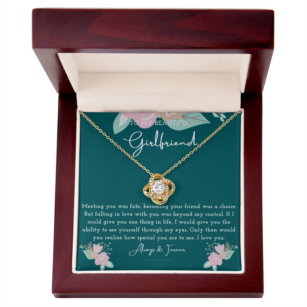 To My Girlfriend Necklace, Necklace for Girlfriend, Birthday Gift for Girlfriend, Valentine Gift for Girlfriend, Girlfriend Gifts