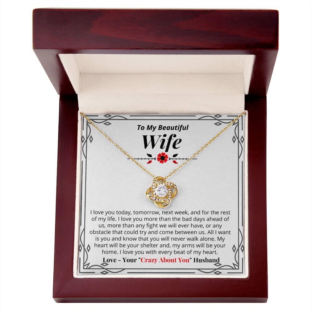 To My Wife - All I Want Is You - Necklace