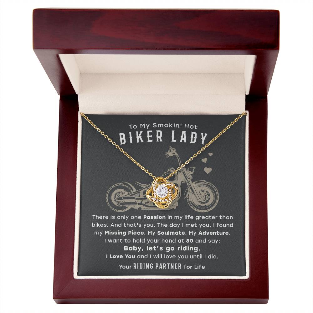 (Almost Gone - Limited Stock) to My Smokin' Hot Biker Lady - From Riding Partner for Life - Necklace