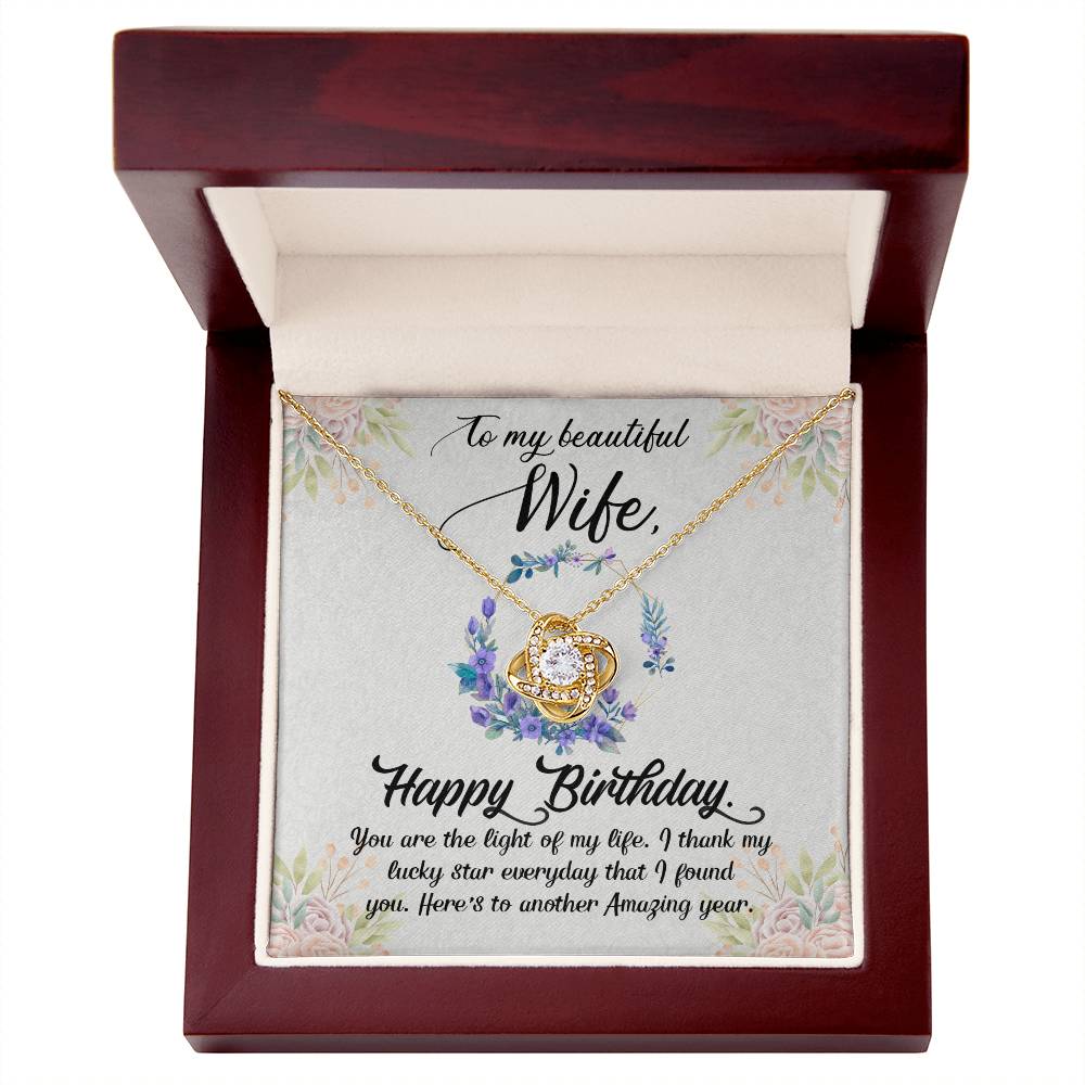 Birthday Gift for Wife - Necklace for Wife - the Love Knot Necklace