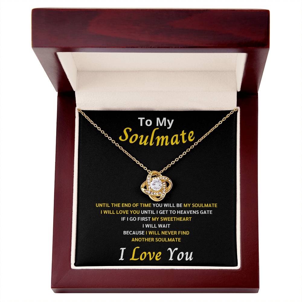 To My Soulmate Love Knot Gift Set 2 – I will love you until the end of time - Anniversary Gift
