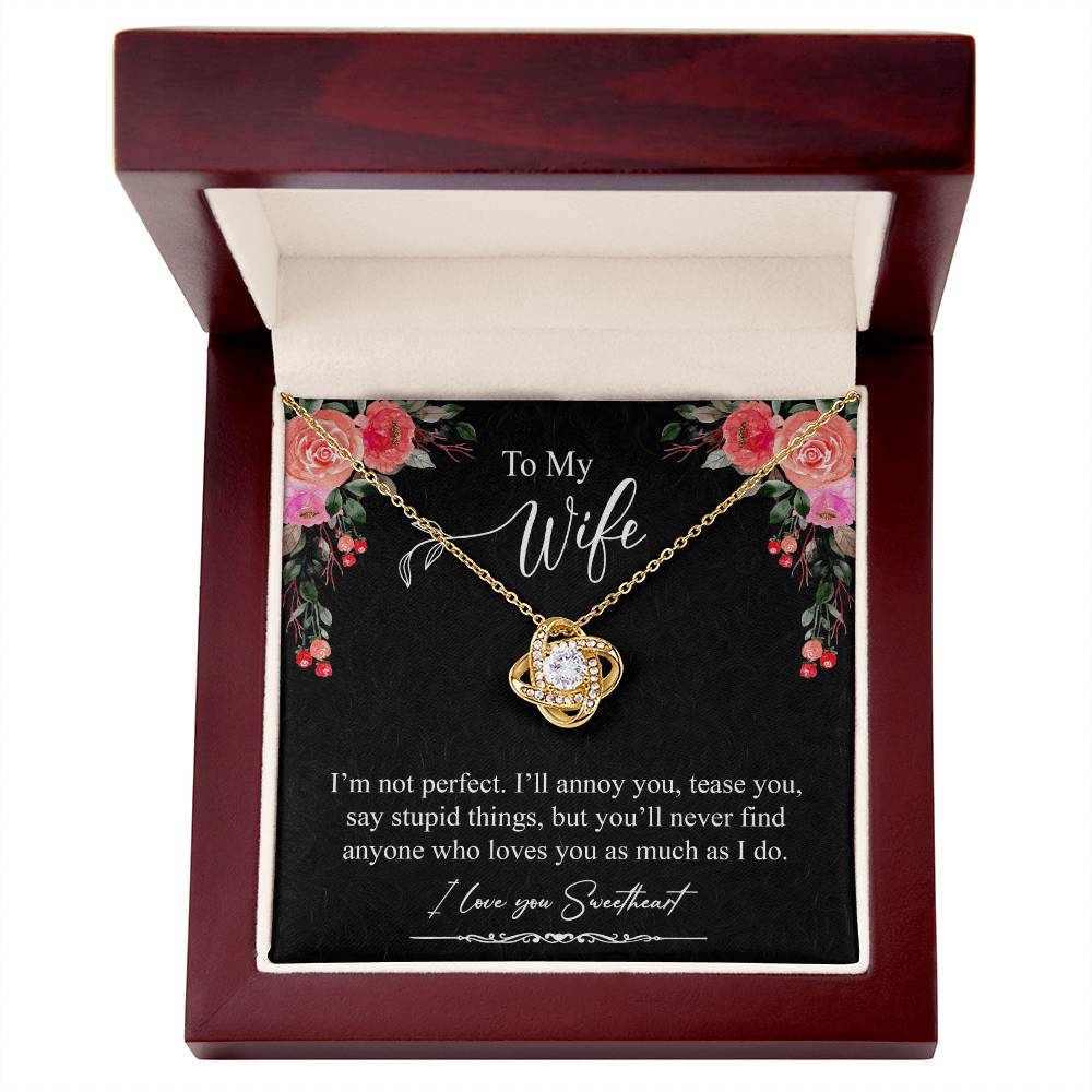 Gift For Wife Necklace - I am Not Perfect
