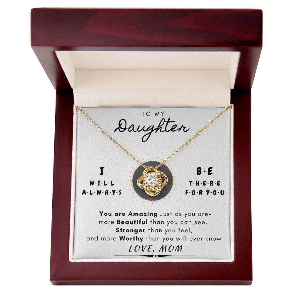 "To My Daughter" Always There for You Necklace Gift Set