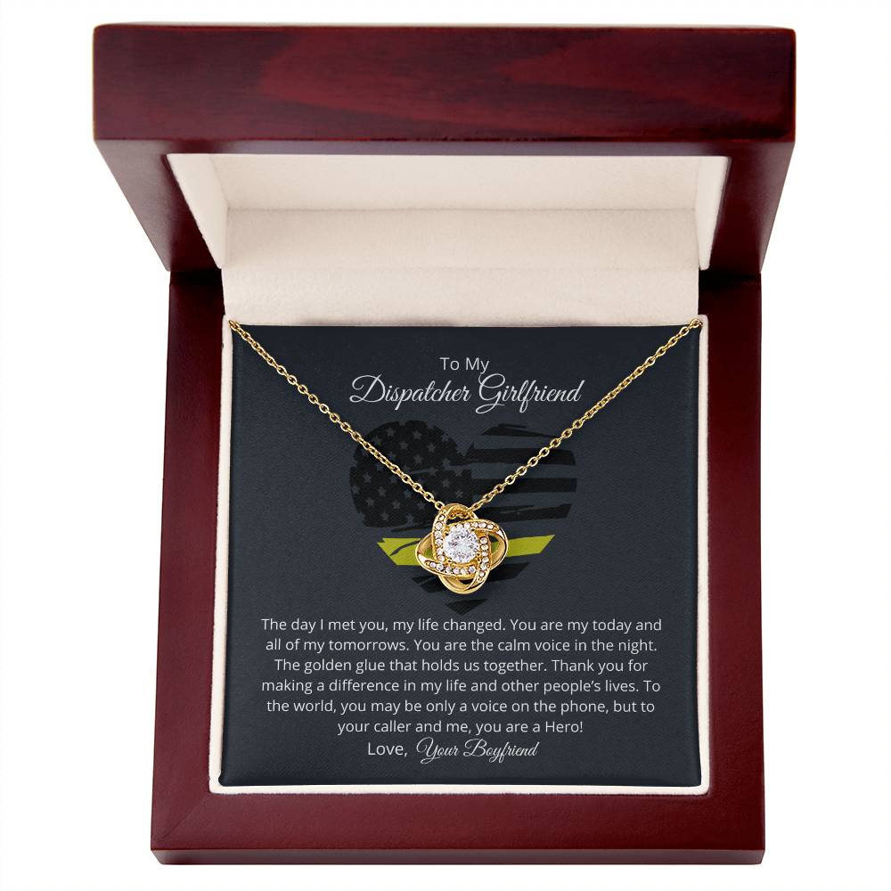 Dispatcher Girlfriend Love Necklace – Thank you for changing my life with your love - Wedding Anniversary