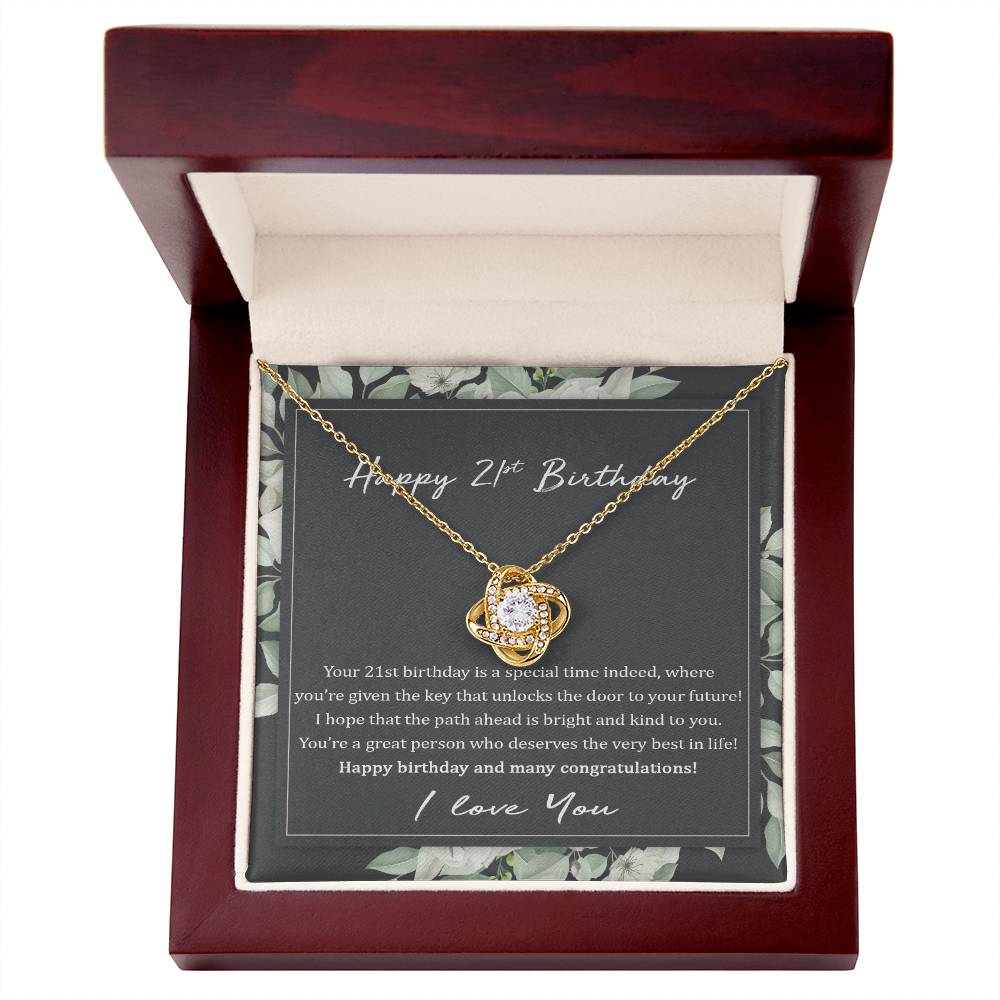 21st Birthday Gift Necklace: Birthday Gift For Daughter, Bestfriend, Niece, Granddaughter, Jewelry Gift For Her Birthday