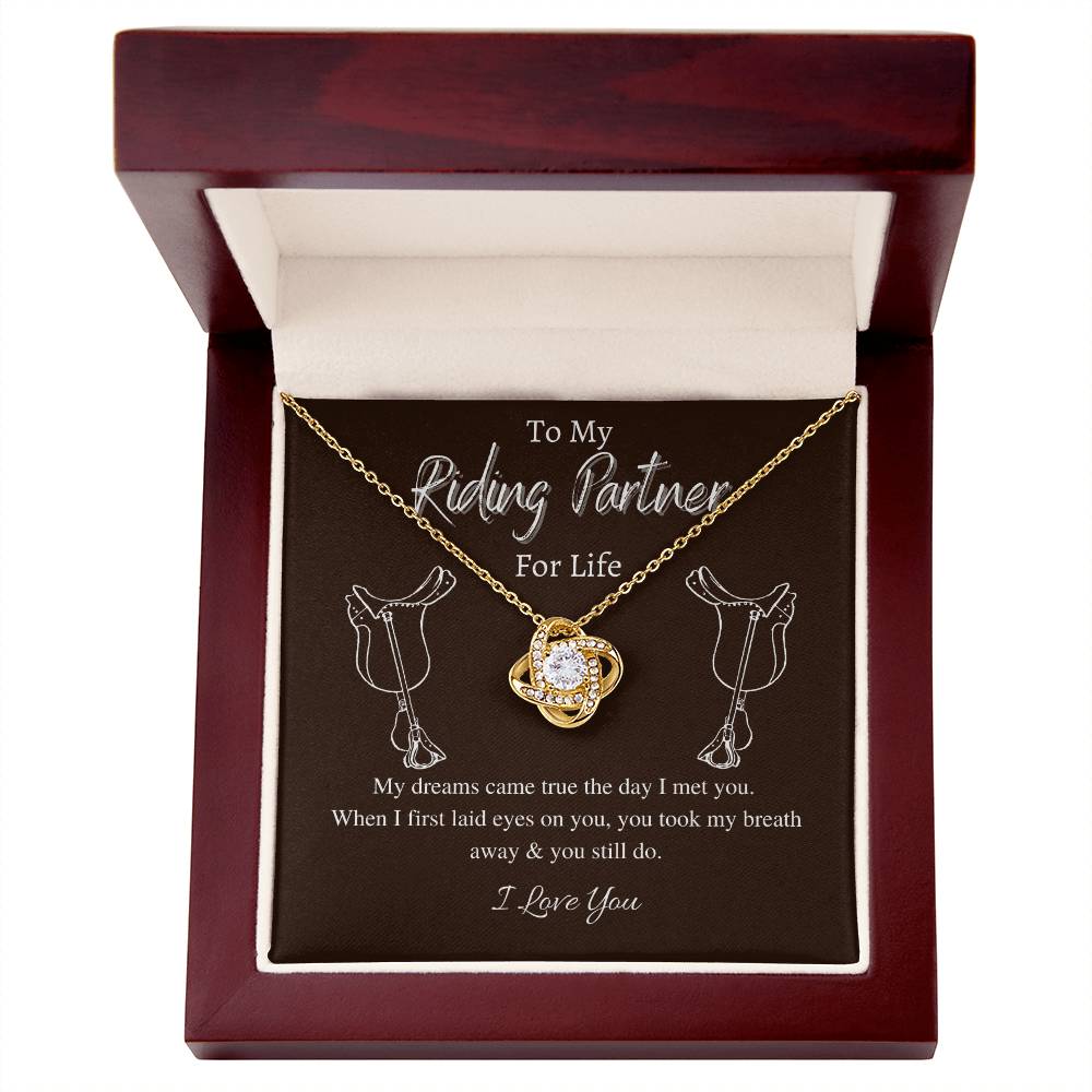 "You Still Do" Love Knot Necklace (Riding Partner Edition) - Together In Love & In The Saddle