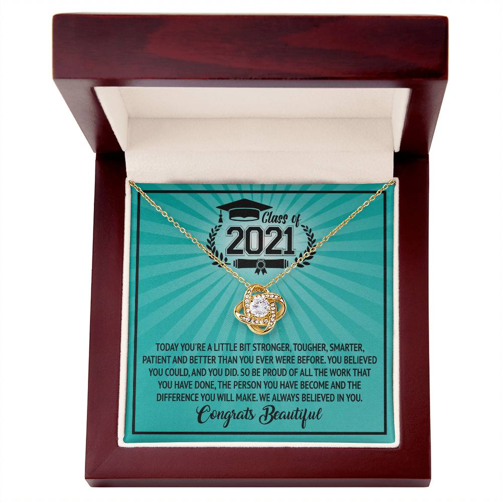(Almost Gone) Class of 2021 - Graduation Necklace - To My Daughter – Graduation Necklace Gift with Love & Pride