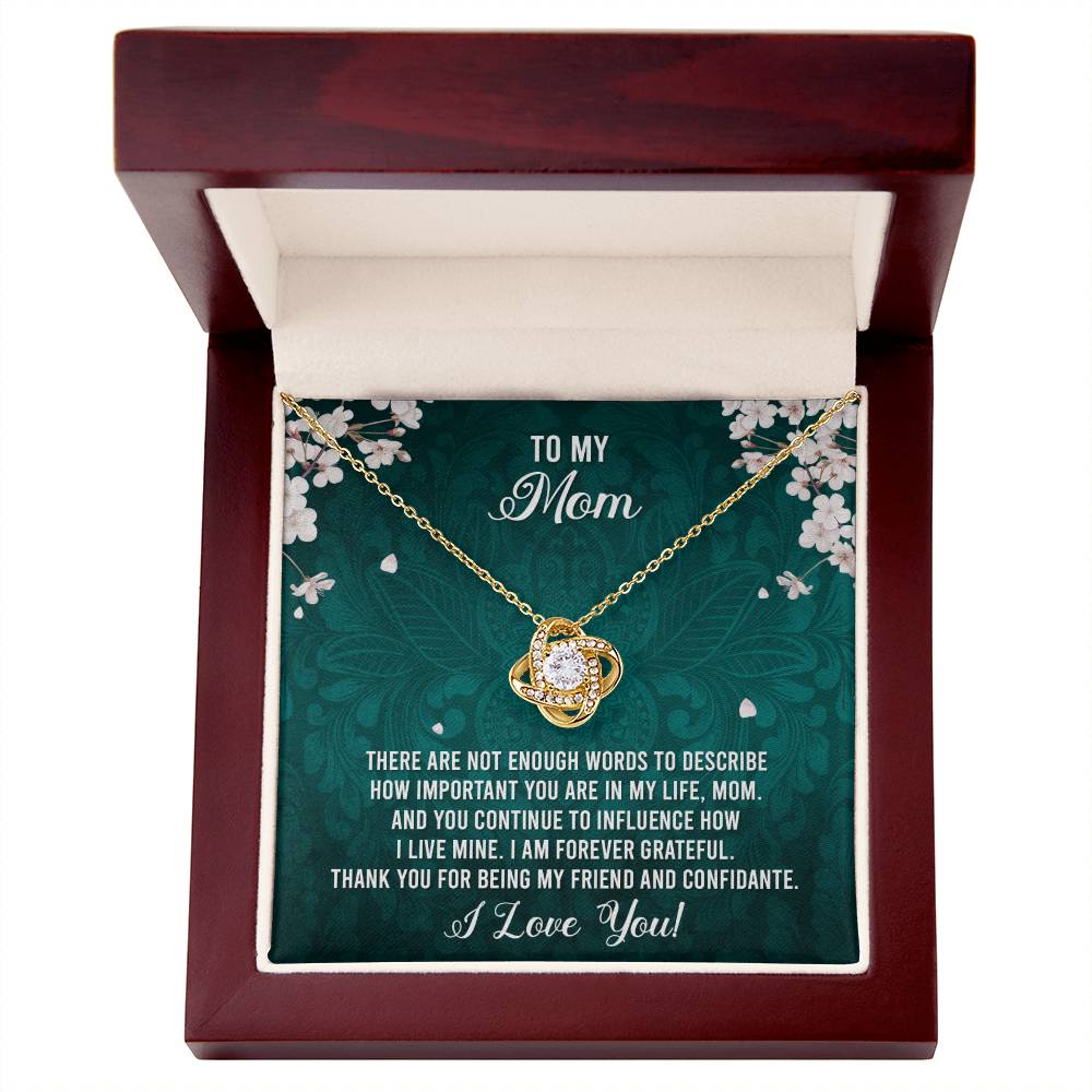 To My Mom - I Love You Necklace