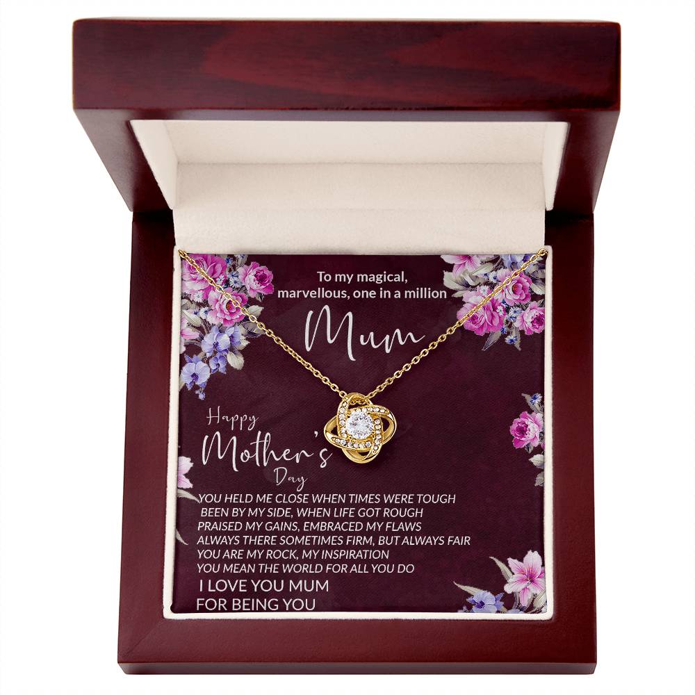 (Almost Gone) "Special Bond" Love Knot Necklace - Birthday or Mother’s Day Jewelry Gift