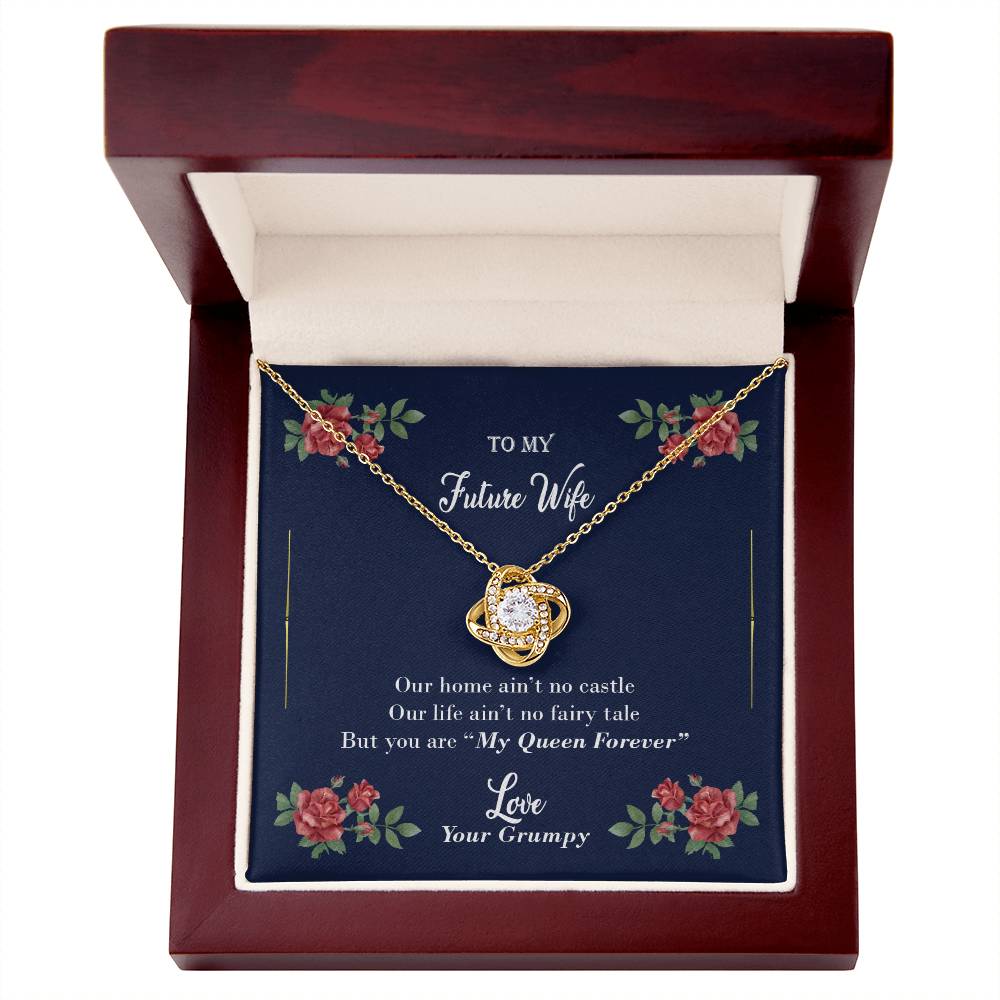 "Furute Wife" - Love Knot Necklace - To My Wife, Bride, Girlfriend