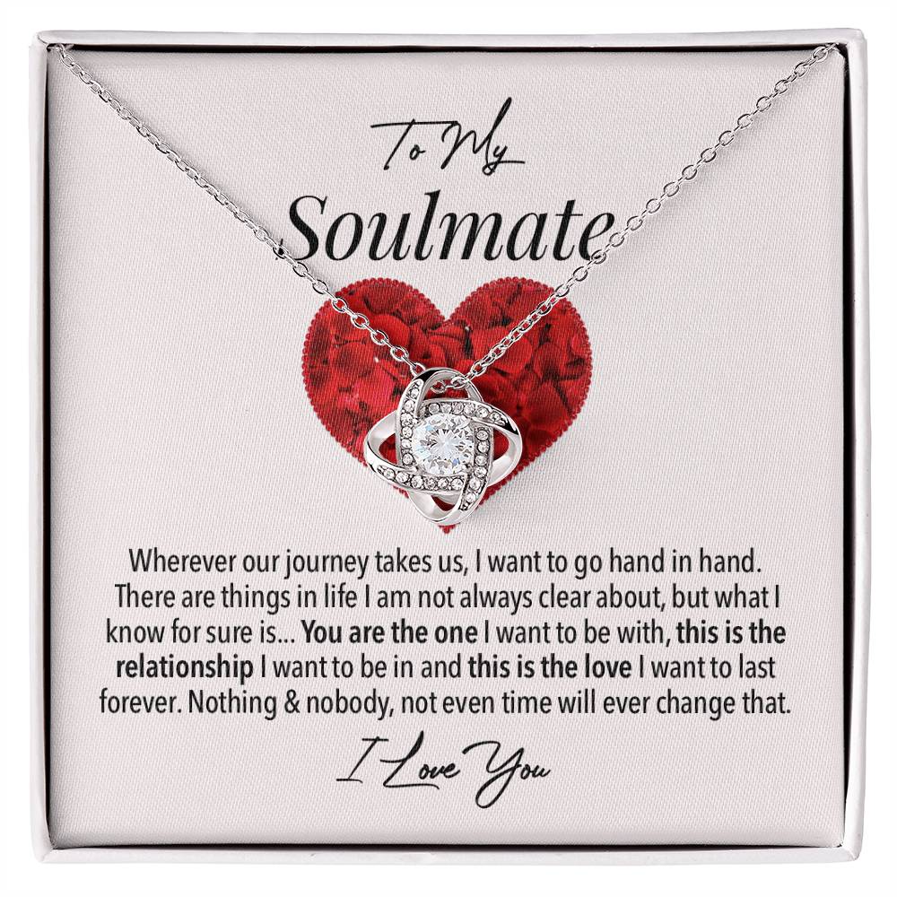 Soulmate Forever Love Necklace - From Your Partner – Hand in Hand Always on Anniversary