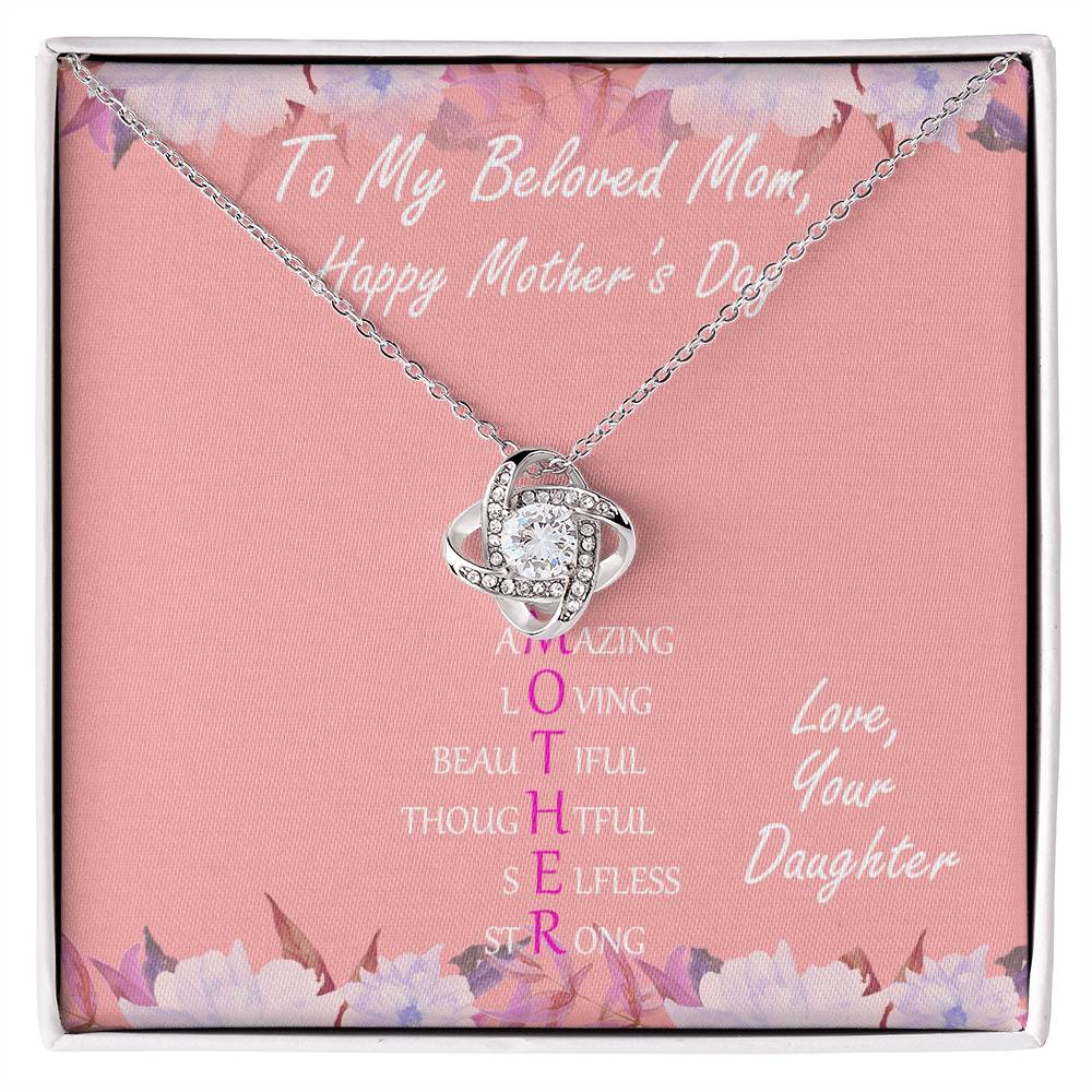 "Mother" - Precious Mother's Day Gift Necklace - Gift For Mother On The Mother’s Day, Women’s Day, Thank You Gift