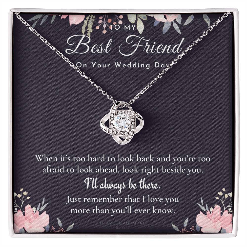 Best Friend Gift on Her Wedding Day, Best Friend to Bride Necklace, Best Friend Gift to Bride, Bride Gift From Maid of Honor, to My Best Friend
