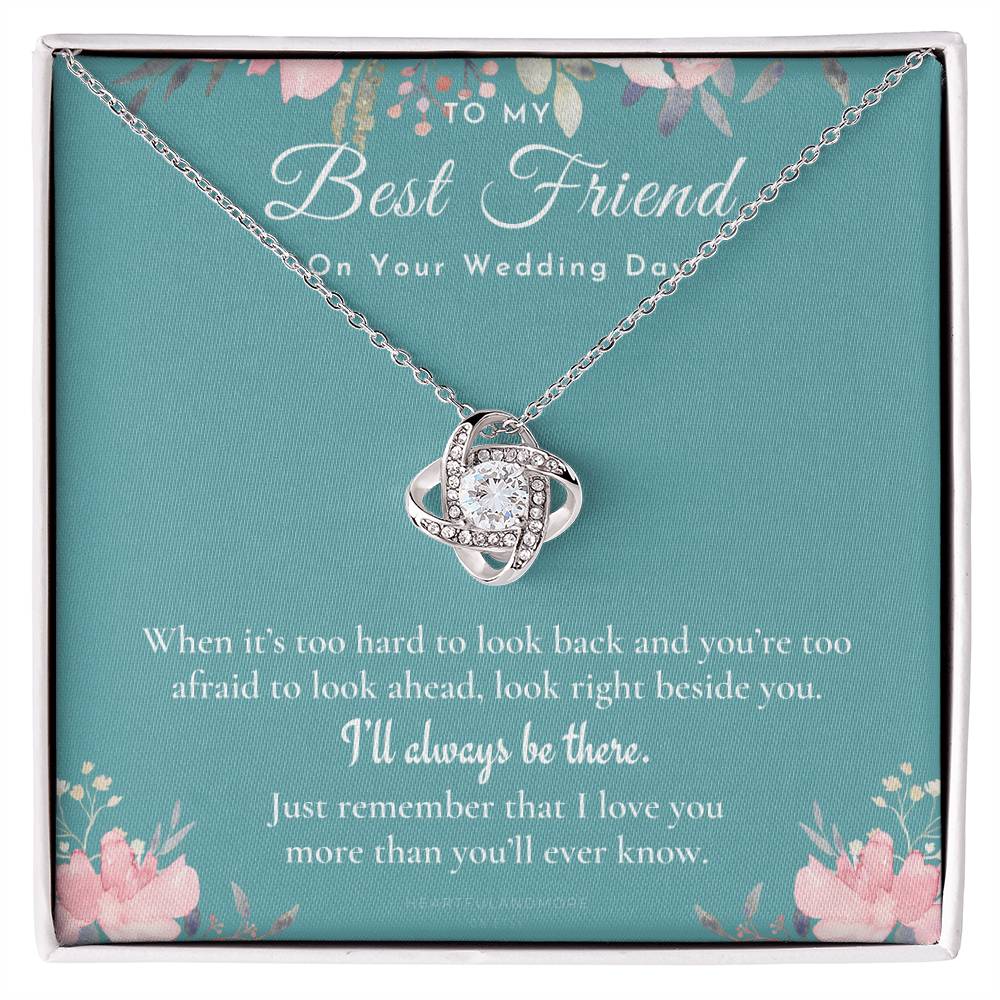 Best Friend Gift on Her Wedding Day, Best Friend to Bride Necklace, Best Friend Gift to Bride, Bride Gift From Maid of Honor, to My Best Friend