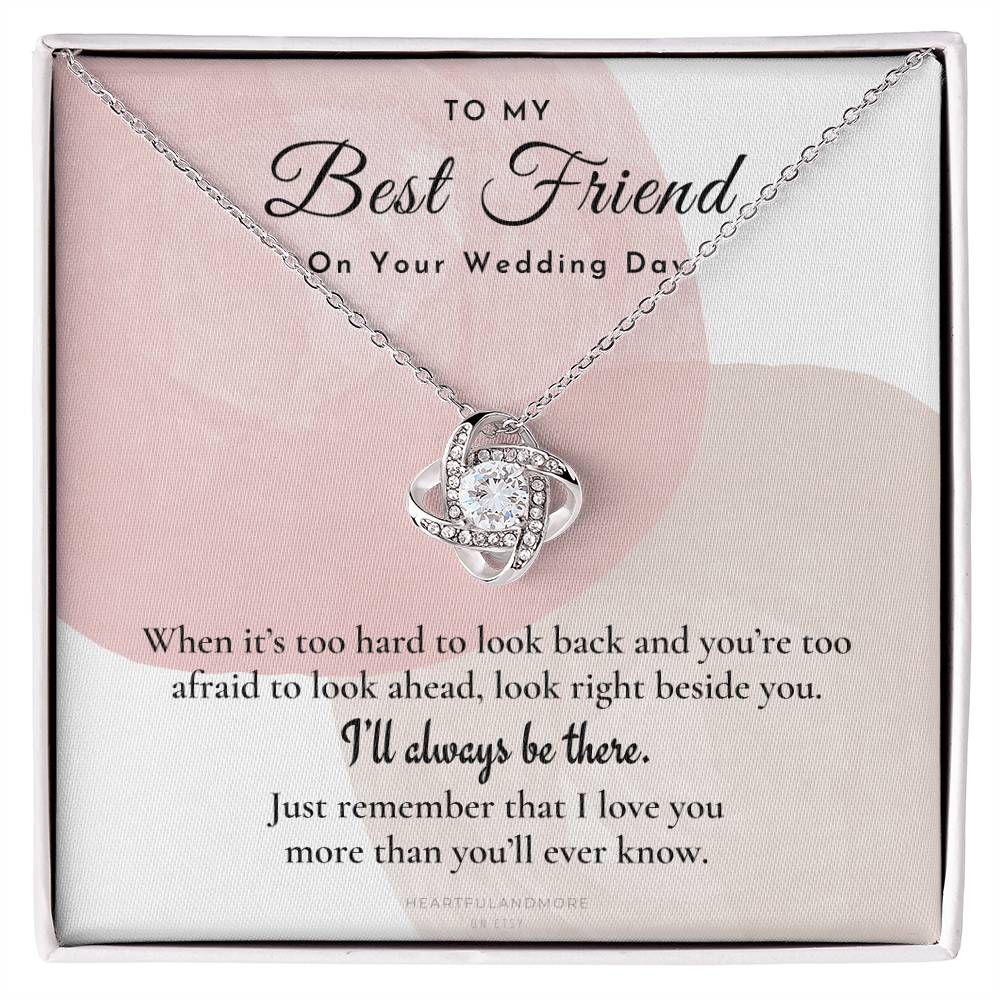 Best Friend Gift on Her Wedding Day, Best Friend to Bride Necklace, Best Friend Gift to Bride, Bride Gift From Maid of Honor, to My Best Friend