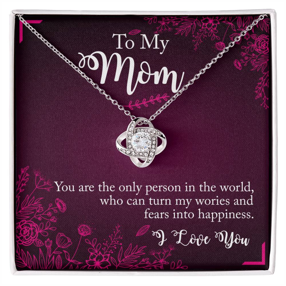 "A Special Bond" - the Love Knot Necklace -  To My Mom - Mother’s Day, Women’s Day, Thank You Gift