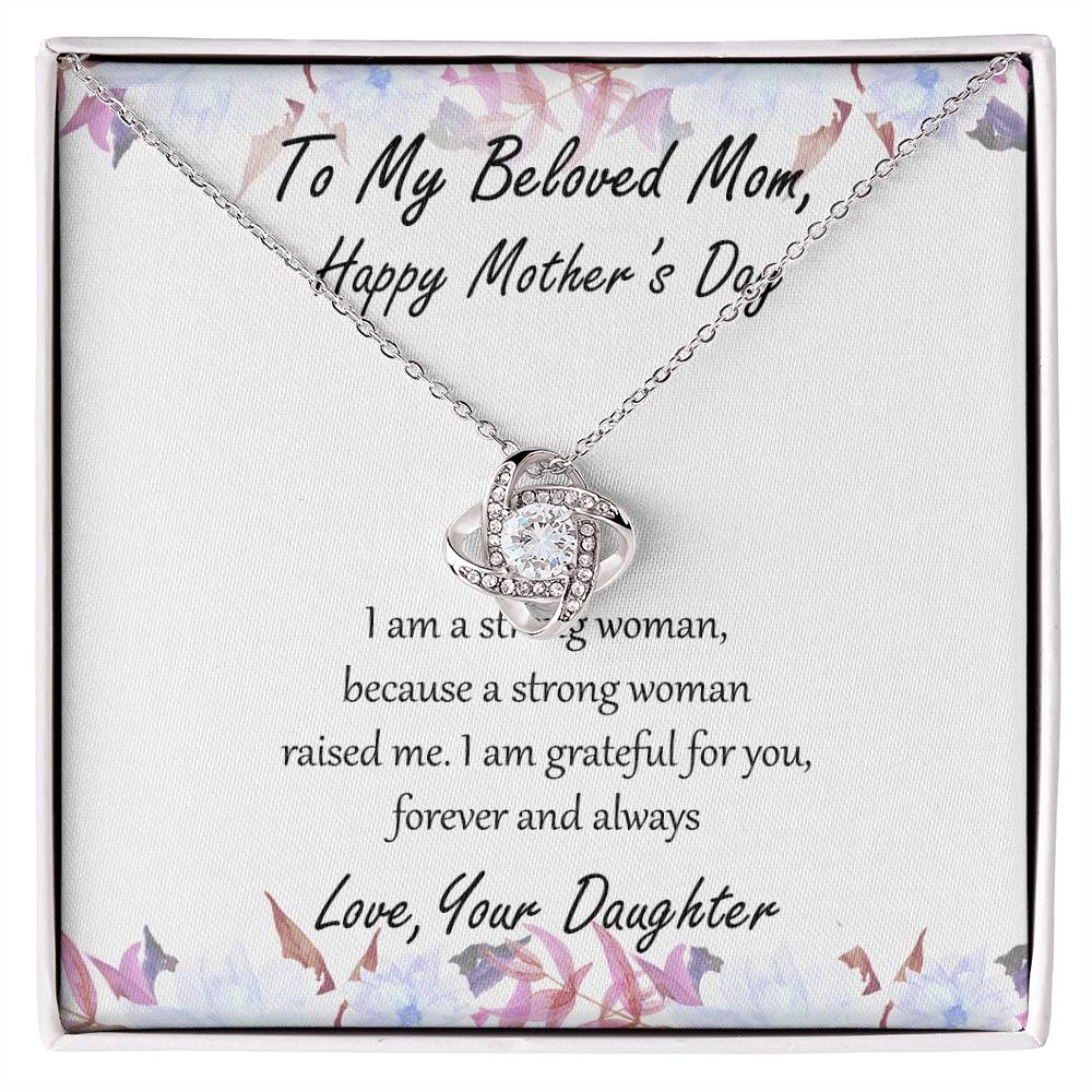 "Forever and Always" Mother's Day Necklace - To Beloved Mom - Happy Mother's Day, Women’s Day
