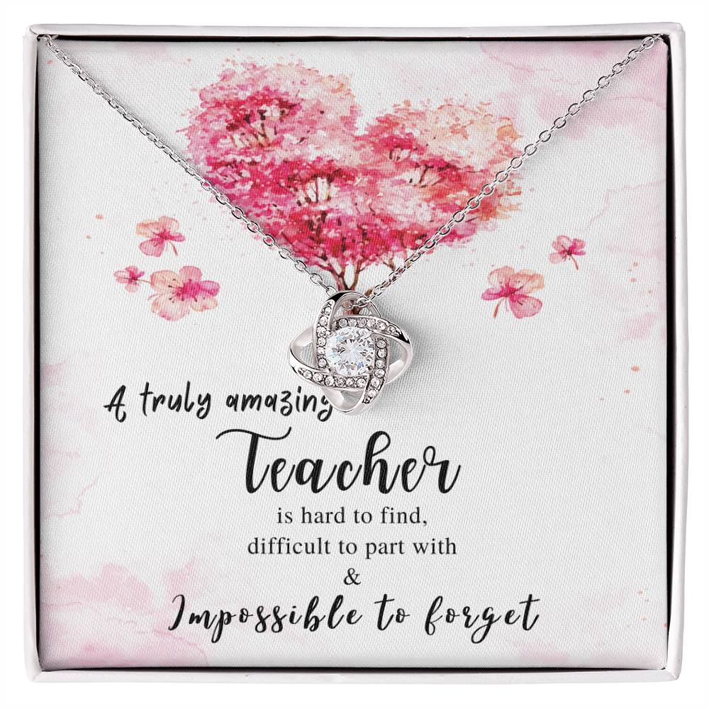 Teacher Gift | Gift for Teacher Necklace | a Truly Amazing Teacher Appreciation Gift