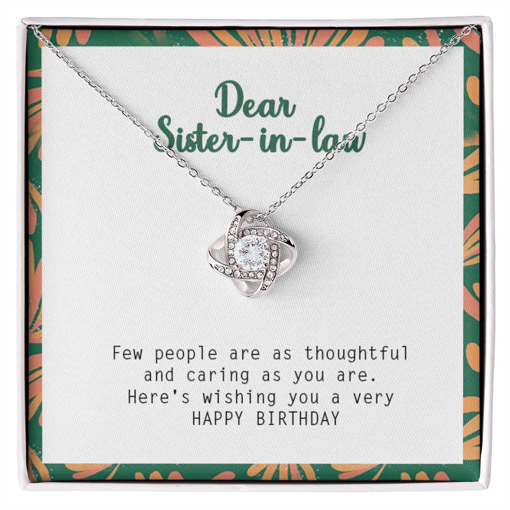 Happy Birthday Gift for Sister In Law - 925 Sterling Silver Pendant
