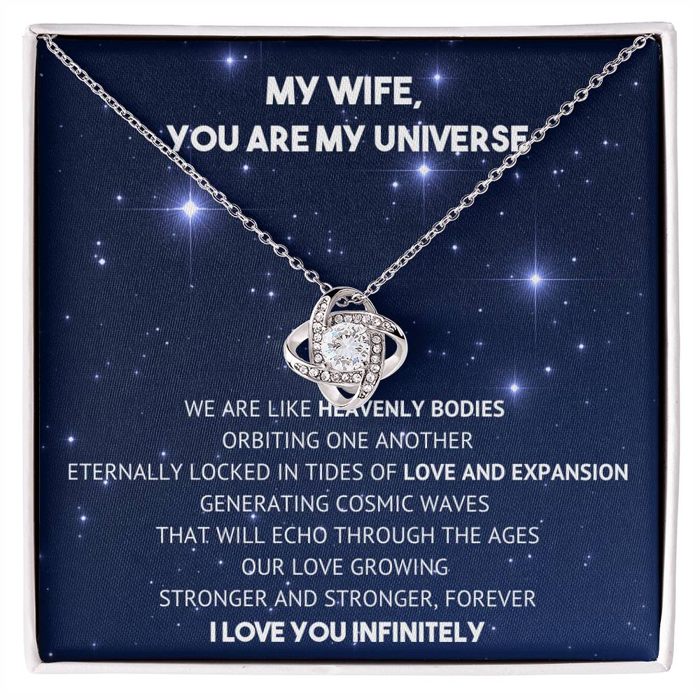 You Are My Universe - Necklace - To My Wife - My Eternal Love on Christmas