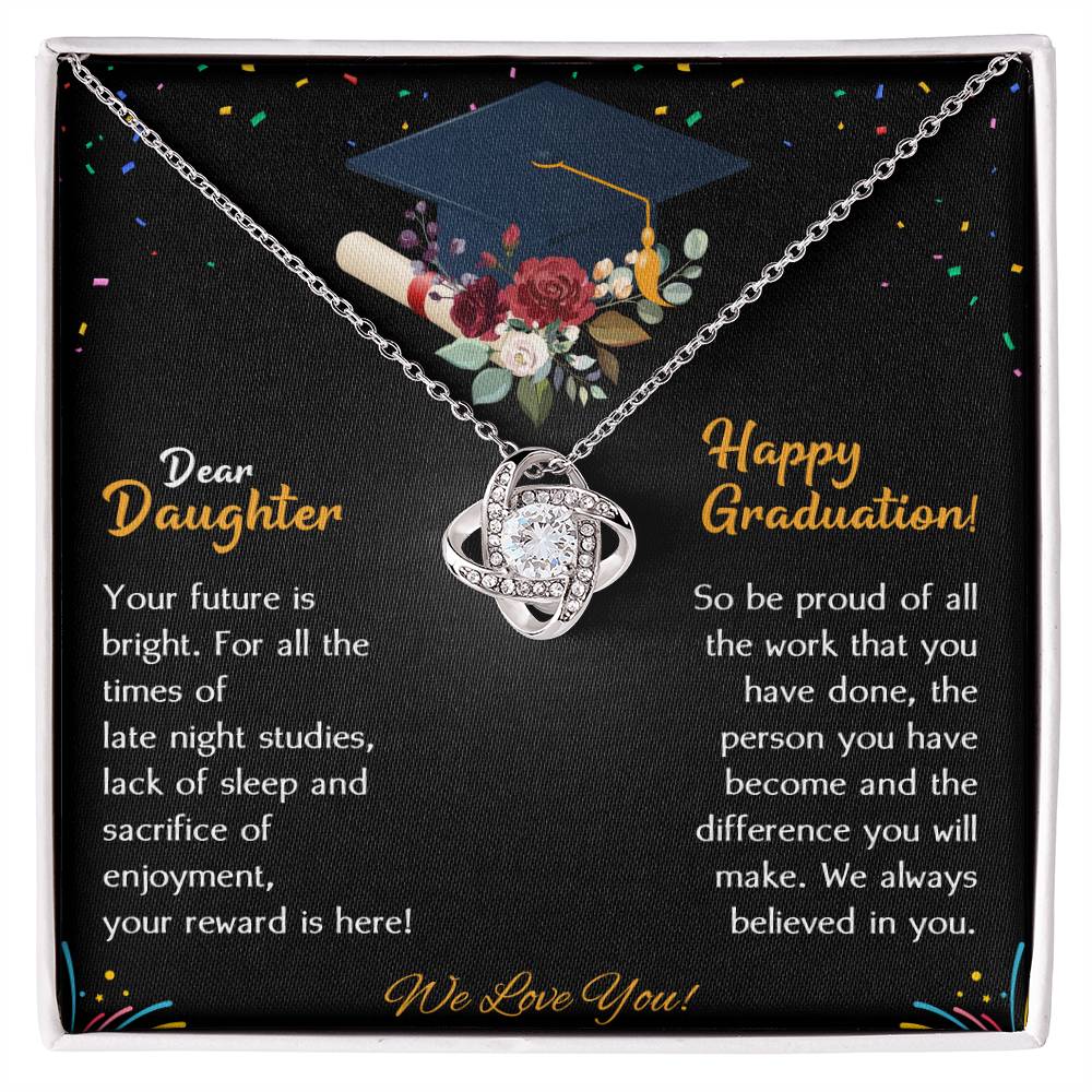 (Almost Gone) Class of 2021 - Dear Daughter So Proud of You - Limited Edition Graduation Necklace