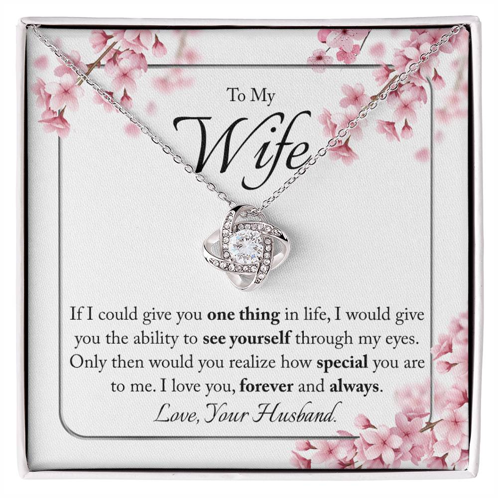 "One Thing" | Love Knot Necklace | Gift for Wife