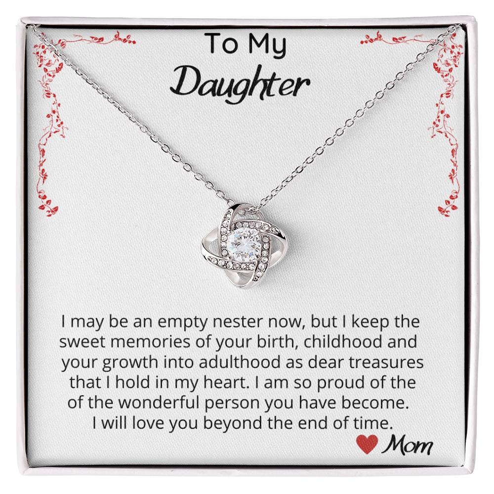 I May Be An Empty Nester - Love Knot Necklace