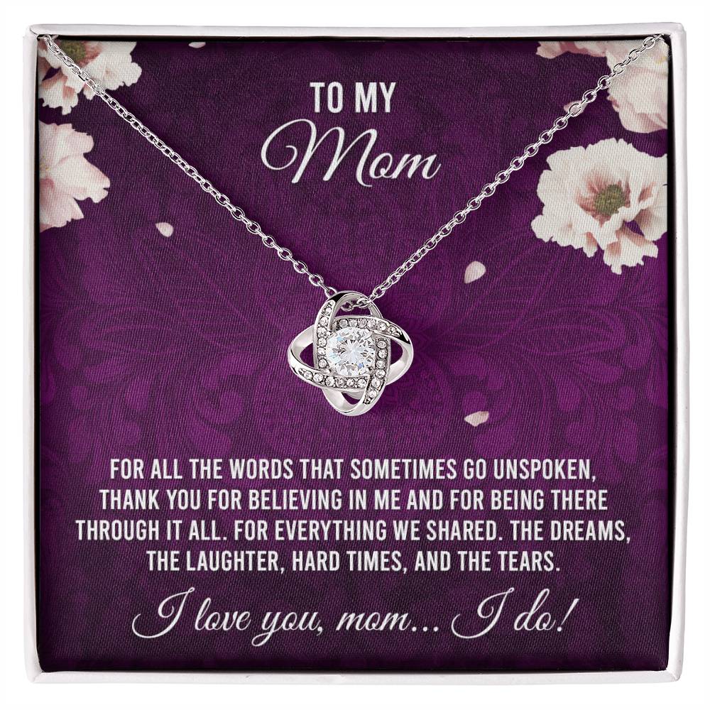 To My Mom - I Love You Necklace