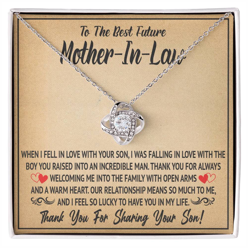(Almost Gone) Best Future Mother in Law - Necklace - Thank You for Raising the Man of My Dreams