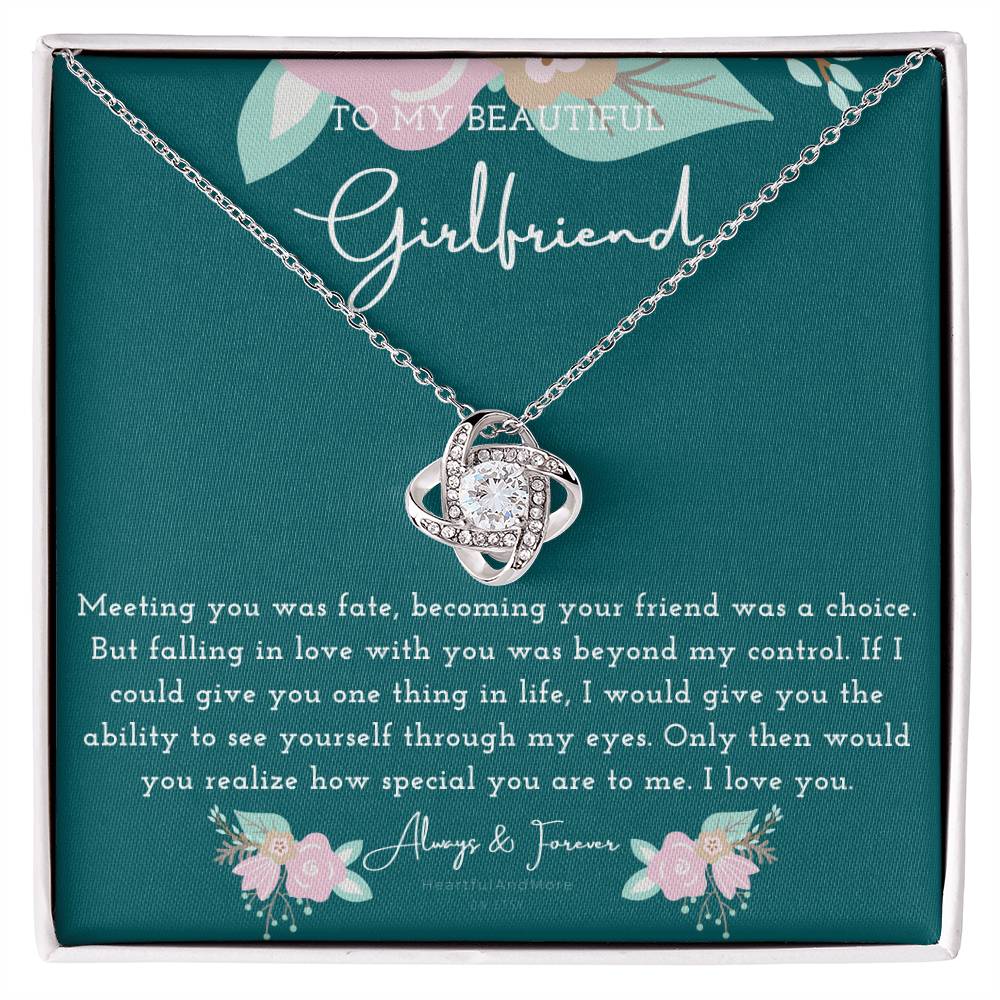 To My Girlfriend Necklace, Necklace for Girlfriend, Birthday Gift for Girlfriend, Valentine Gift for Girlfriend, Girlfriend Gifts