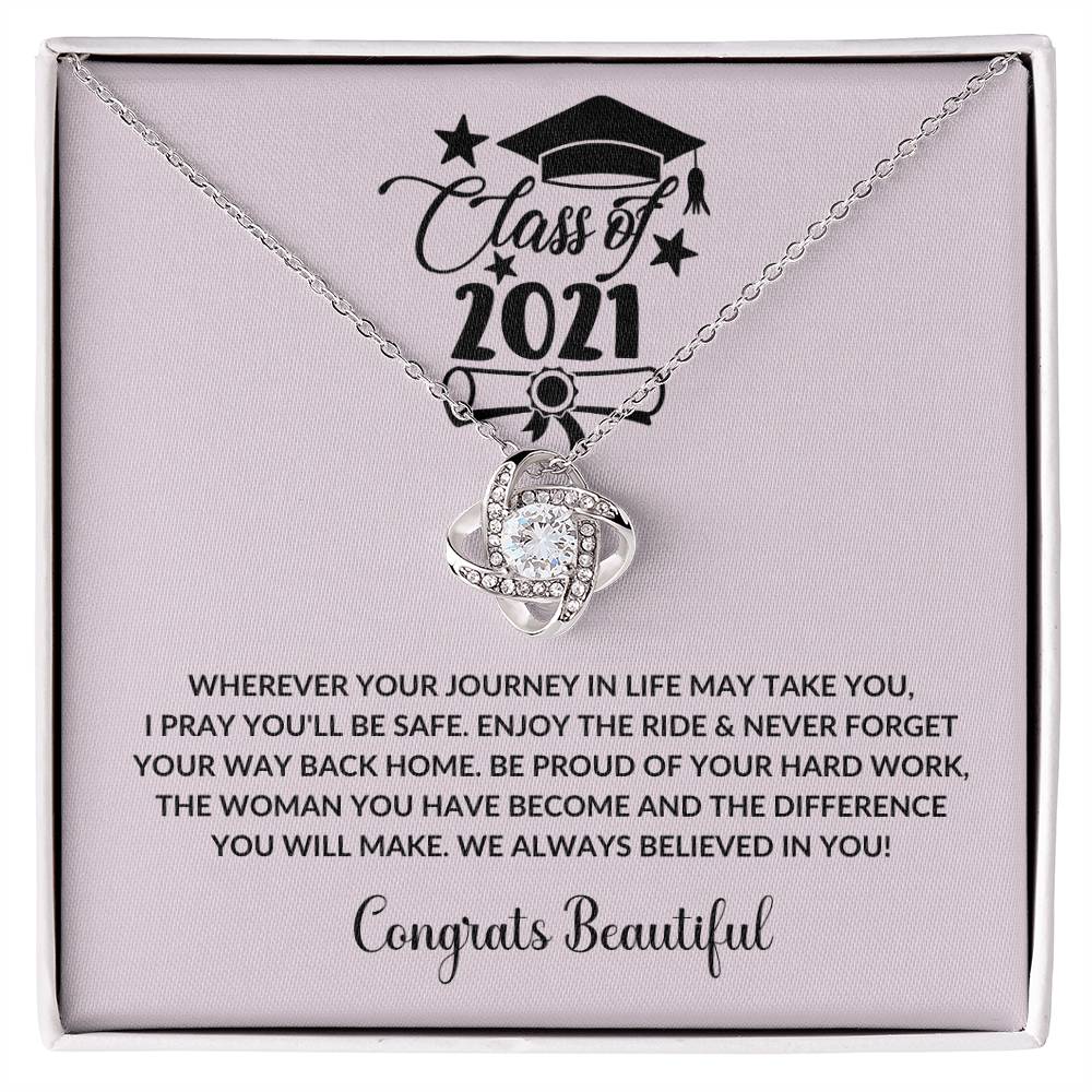 (Almost Gone) Class of 2021 - Enjoy The Ride - Graduation Necklace - Graduation Gift for Boyfriend – Proud of You Forever