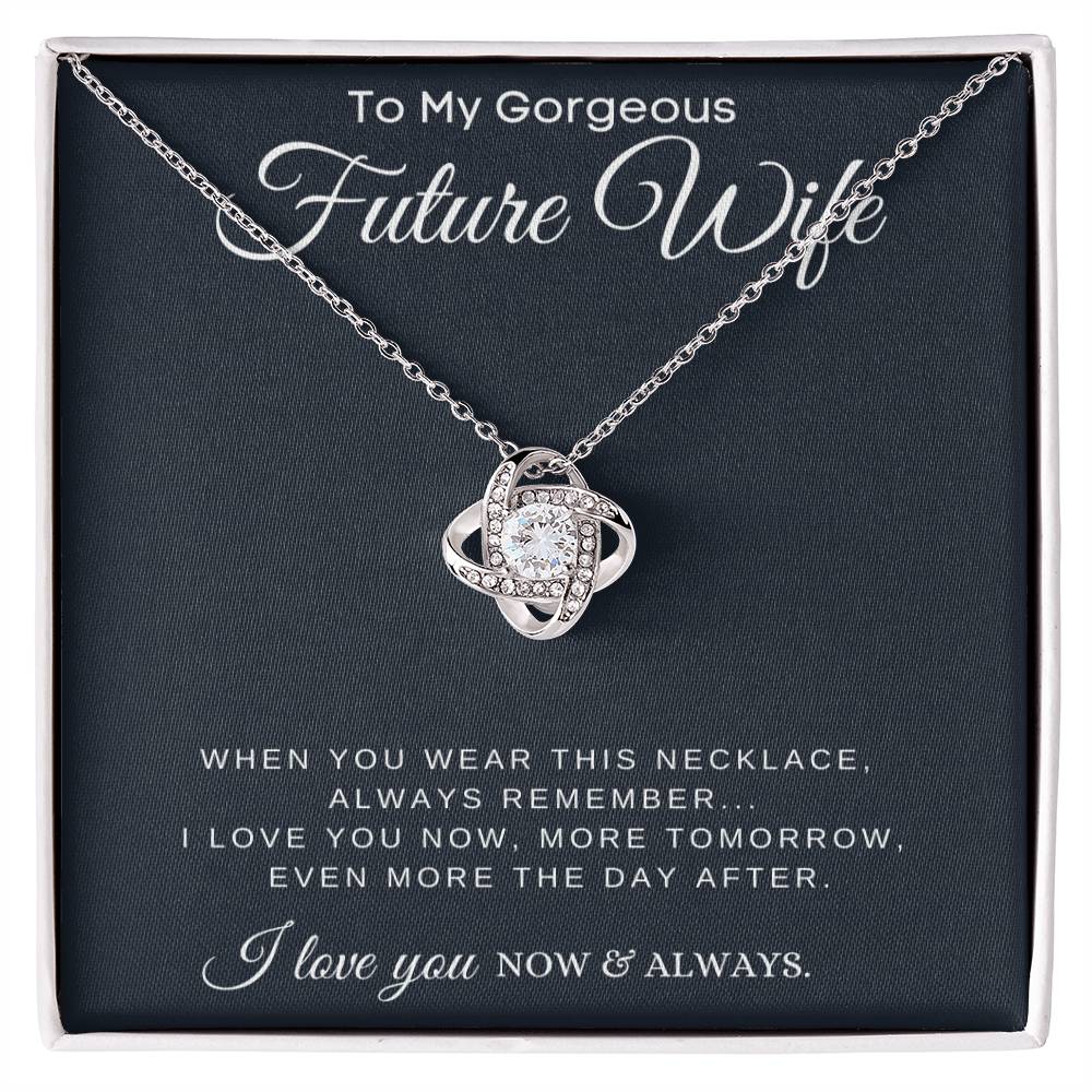 (Almost Gone!) Now & Always - Future Wife Heart Necklace - A Promise of Forever Love – Engagement Gift