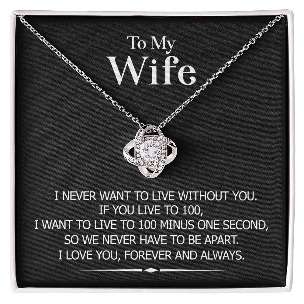 (Almost Gone!) to My Wife - Necklace - Never To Be Apart