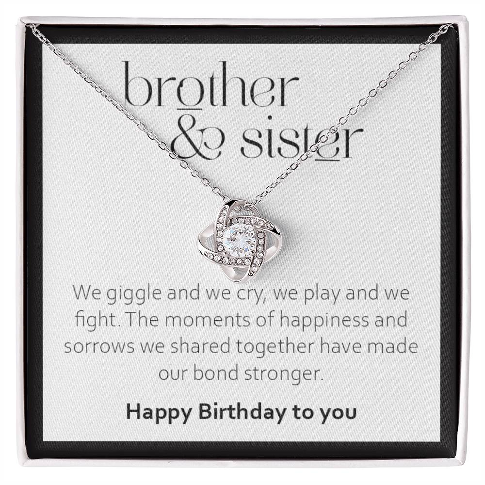 Birthday Gift for Sister from Brother - 925 Sterling Silver Pendant