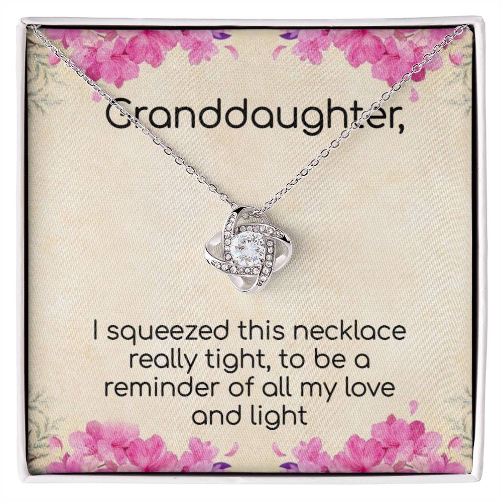 Granddaughter Love and Light Sparkling Necklace