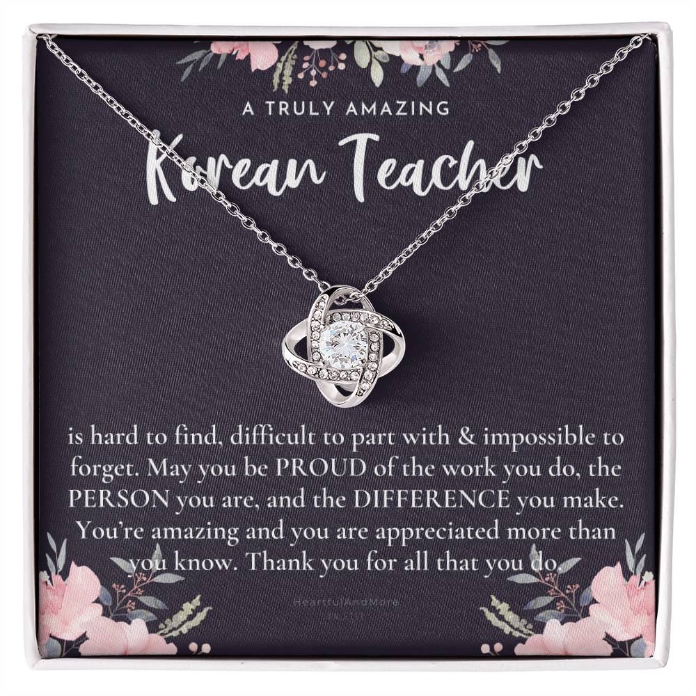 Gift For Korean Teacher, Korean Teacher Appreciation Gift, A Truly Amazing Korean Teacher Gift